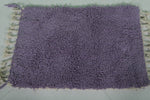 Small Moroccan Rug - 2 x 3 ft | Soft Purple Accent Rug