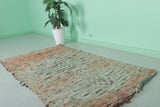 Vintage Moroccan Rug 3.3 x 6.3 ft | Distressed Artisan Design