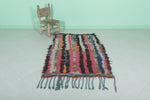 Handwoven Moroccan Berber Striped Rug - 3.3 x 4.9 Feet