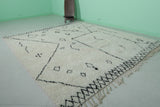 Modern Moroccan Rug - 8 x 9 FT | Handwoven Wool Berber Rug with Geometric Design