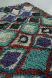 Vintage handmade moroccan berber runner rug 3.1 FT X 6 FT