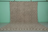 Moroccan Checkered Rug - Handwoven 11.2 x 15.1 Feet | Oversized Wool Design