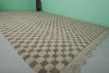 Moroccan Checkered Rug - Handwoven 11.2 x 15.1 Feet | Oversized Wool Design