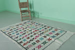 White Moroccan rug 3.1 FT X 4.9 FT