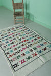 White Moroccan rug 3.1 FT X 4.9 FT