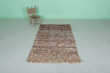 Hand Knotted Colorful Kilim Rug 3.7 FT X 5.7 FT