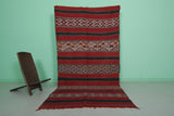 Handwoven Moroccan kilim rug 4.6 FT X 9.2 FT