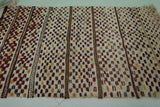 Hand Knotted Colorful Kilim Rug 3.7 FT X 5.7 FT