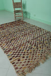 Hand Knotted Colorful Kilim Rug 3.7 FT X 5.7 FT