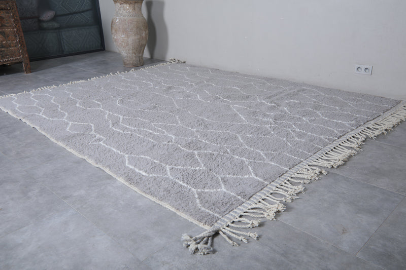 Beni Ourain Moroccan Rug - 8.2 x 10.1 Feet | Modern Elegance