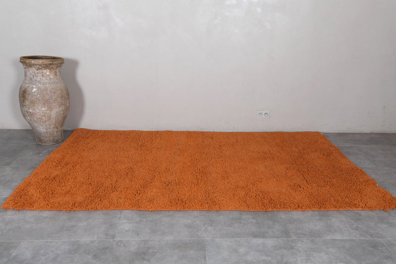 Orange Moroccan Rug - 6 x 10 ft | Handwoven Vibrant Decor