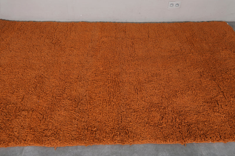 Orange Moroccan Rug - 6 x 10 ft | Handwoven Vibrant Decor