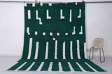 Custom Green Moroccan rug - Handmade Berber rug