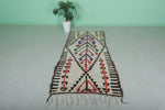 Moroccan Berber Rug - Geometric Design | 3.3 X 7.6 Feet