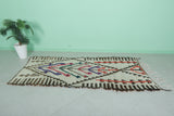 Moroccan Berber Rug - Geometric Design | 3.3 X 7.6 Feet