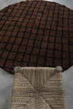 Brown moroccan round rug - custom round rug