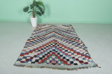 Handcrafted Moroccan Berber Rug in Vibrant Colors - 4.3 X 7.4 Feet