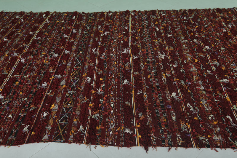 Gorgeous Handwoven Kilim Rug 5.4 FT x 10.5 FT - Rich Geometric & Tribal Patterns