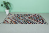 Handcrafted Moroccan Berber Rug in Vibrant Colors - 4.3 X 7.4 Feet