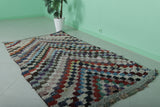 Handcrafted Moroccan Berber Rug in Vibrant Colors - 4.3 X 7.4 Feet