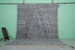 Grey Moroccan Rug - Handwoven 9.5 x 12.3 Feet | Elegant Wool Design