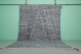 Grey Moroccan Rug - Handwoven 9.5 x 12.3 Feet | Elegant Wool Design