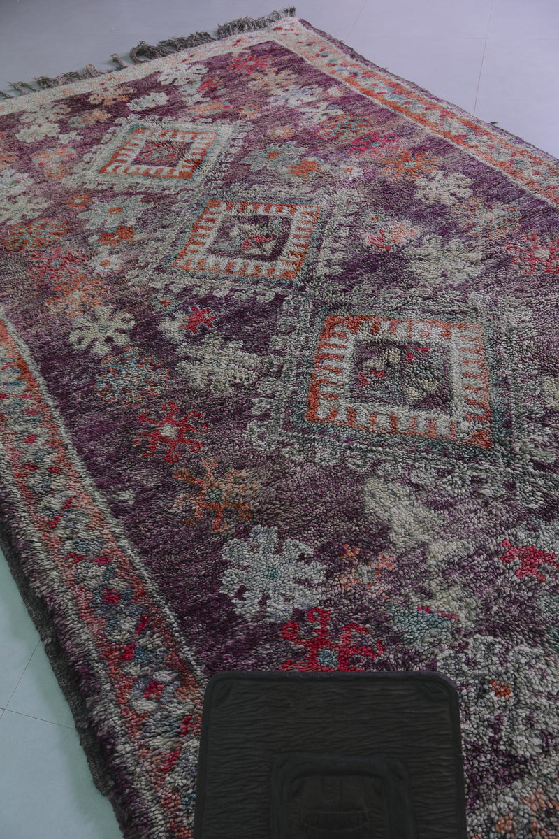 Moroccan Rug 6.3 x 10.2 Feet – Handwoven Berber Vintage Carpet