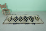 Moroccan berber rug 2.5 X 5.9 Feet - Boucherouite Rugs