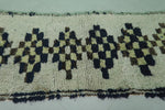 Moroccan berber rug 2.5 X 5.9 Feet - Boucherouite Rugs