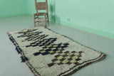 Moroccan berber rug 2.5 X 5.9 Feet - Boucherouite Rugs