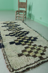 Moroccan berber rug 2.5 X 5.9 Feet - Boucherouite Rugs