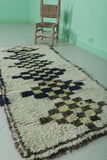 Moroccan berber rug 2.5 X 5.9 Feet - Boucherouite Rugs