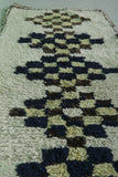 Moroccan berber rug 2.5 X 5.9 Feet - Boucherouite Rugs