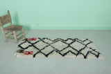 Moroccan berber rug 2 X 5.2 Feet - Boucherouite Rugs