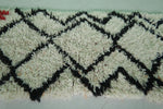 Moroccan berber rug 2 X 5.2 Feet - Boucherouite Rugs