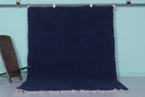 Moroccan Blue Rug - Handwoven 5.4 x 7.2 Feet | Vibrant Wool Design