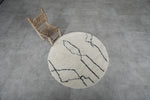 Moroccan rug 4 FT - round rug