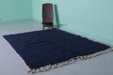 Moroccan Blue Rug - Handwoven 5.4 x 7.2 Feet | Vibrant Wool Design