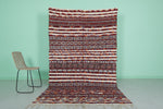 Vintage Moroccan kilim 5.3 FT X 9.1 FT