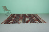 Vintage Moroccan kilim 5.3 FT X 9.1 FT