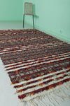 Vintage Moroccan kilim 5.3 FT X 9.1 FT