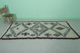 Moroccan berber rug 3.3 X 7.3 Feet - Boucherouite Rugs