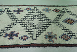 Moroccan berber rug 3.3 X 7.3 Feet - Boucherouite Rugs