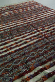 Vintage Moroccan kilim 5.3 FT X 9.1 FT