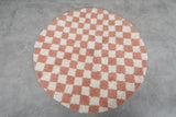 Moroccan rug rounded 5 ft - round rug