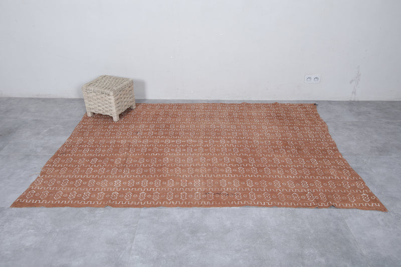 Traditional Handwoven Kilim Rug - 5 FT X 7.2 FT | Warm Earthy Tones