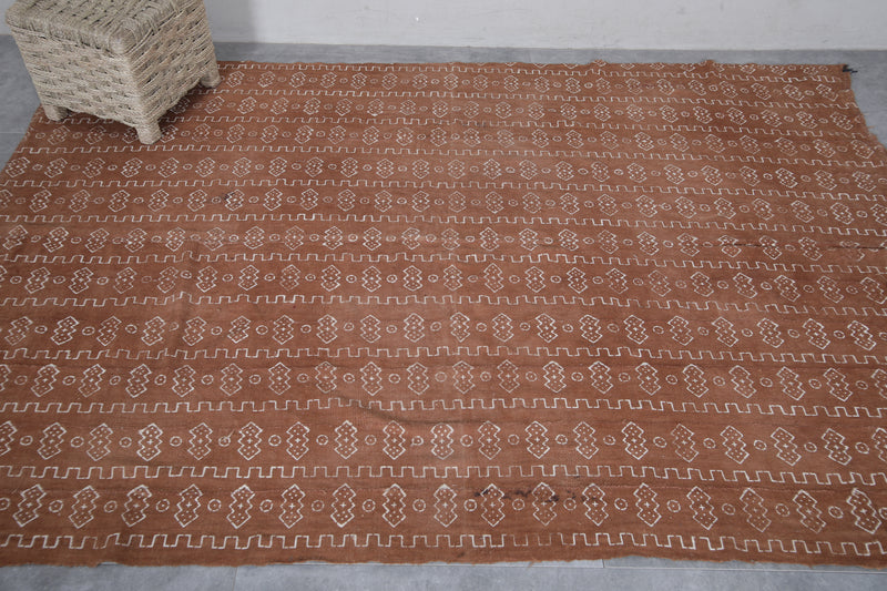 Traditional Handwoven Kilim Rug - 5 FT X 7.2 FT | Warm Earthy Tones