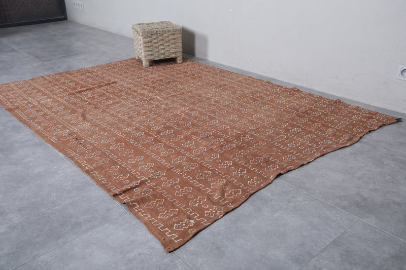 Traditional Handwoven Kilim Rug - 5 FT X 7.2 FT | Warm Earthy Tones