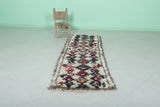 Moroccan berber rug 2.3 X 6.4 Feet - Beni ourain rugs