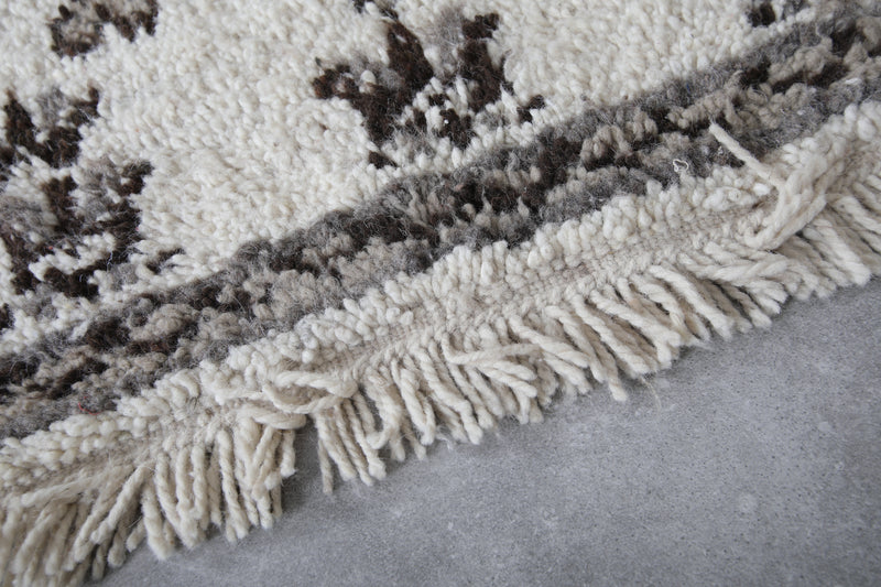 Handwoven Moroccan Berber Rug 2 x 3.1 ft - Neutral Tones